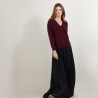 Cashmere V-neck sweater with slits - Barnabe