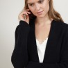 Short cashmere cardigan with pockets - Basma