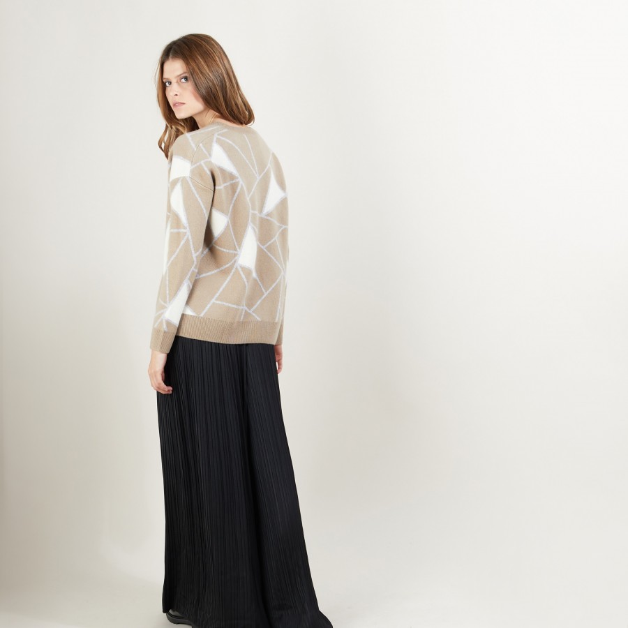 Jumper with geometric patterns - Felixa