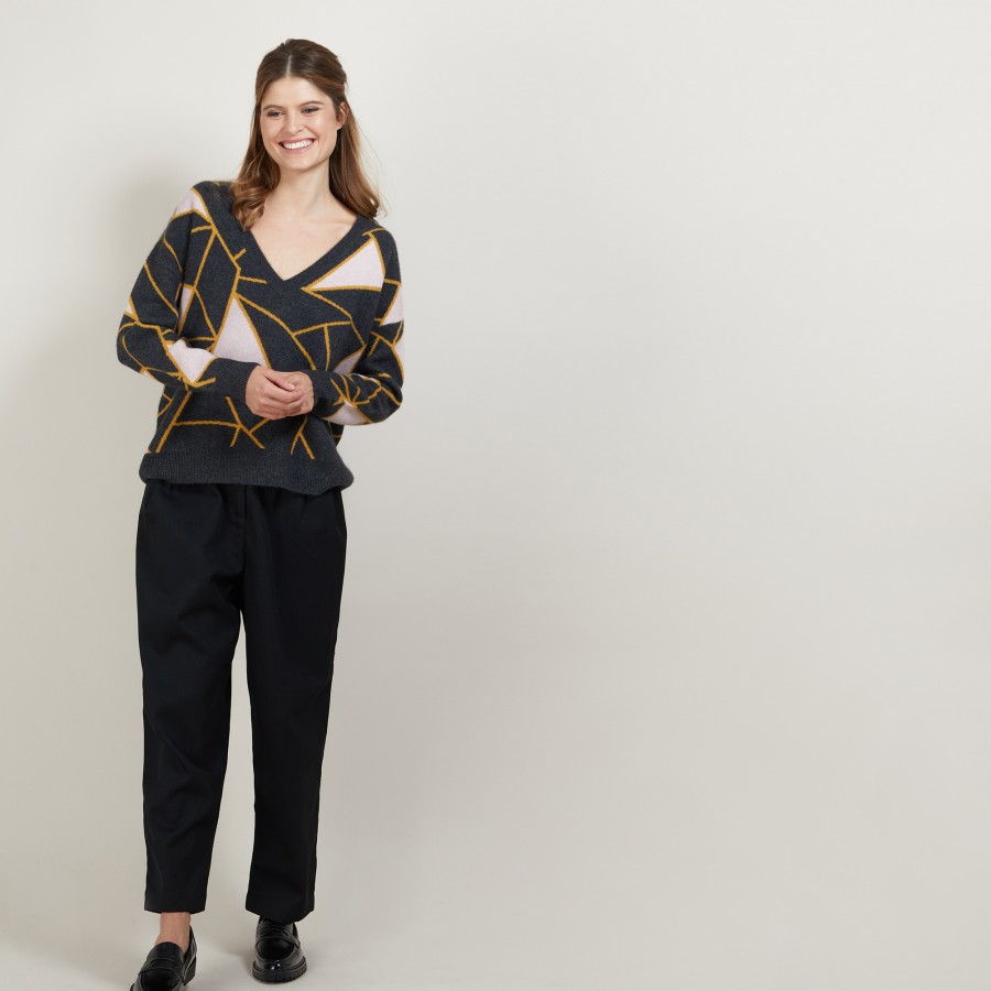 Jumper with geometric patterns - Felixa
