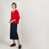 Short cashmere V-neck sweater - Balba