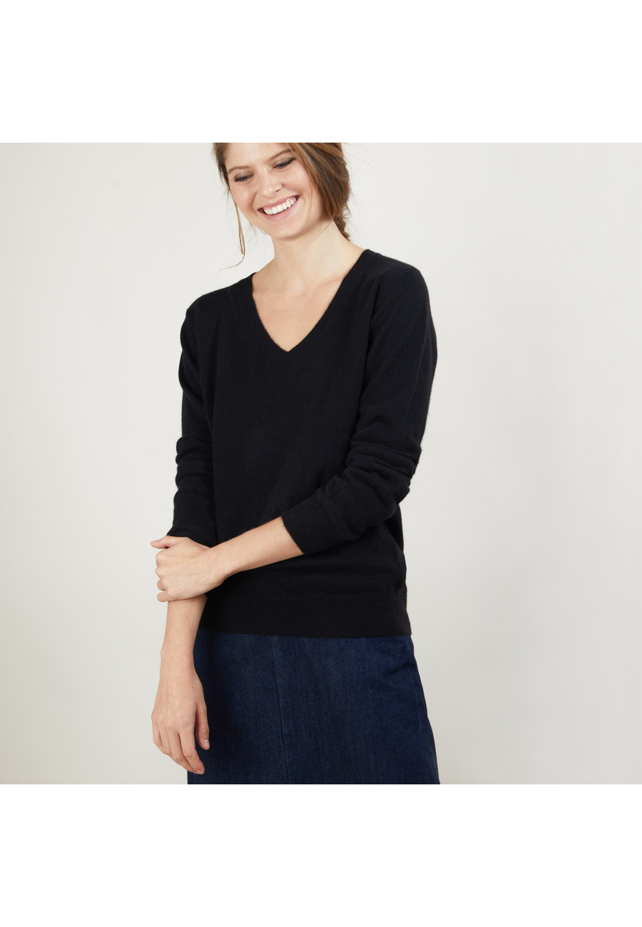 V-neck cashmere sweater - Abel