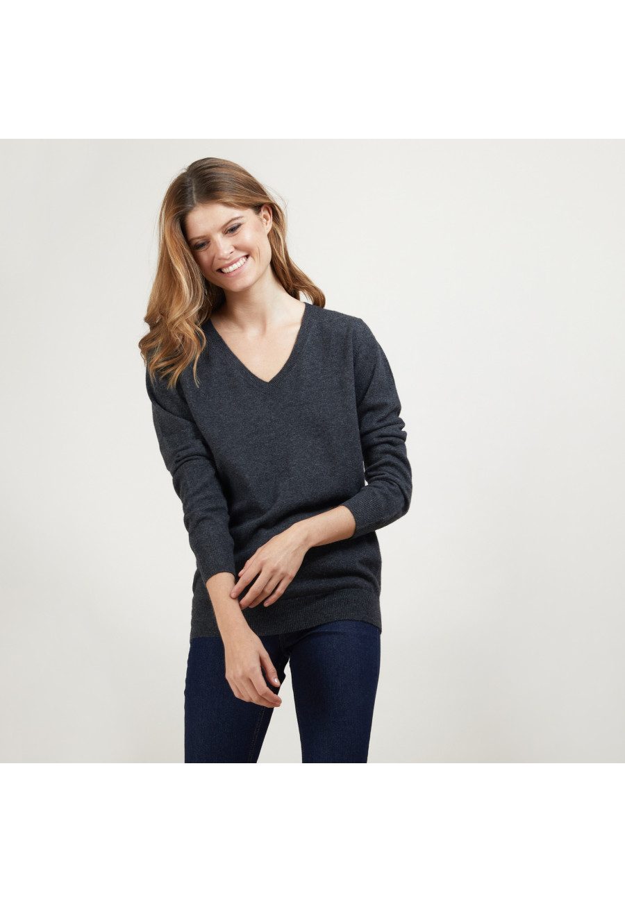 V-neck cashmere sweater - Abel