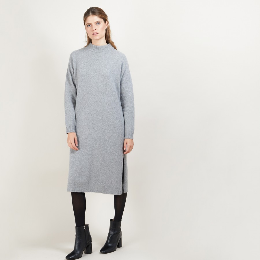 Long dress in recycled cashmere - Galate