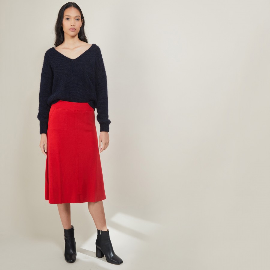 Wool skirt with pockets - Gracia