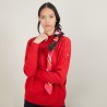 Buttoned shoulder wool sweater - Gipsy