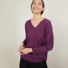 Batwing-sleeves wool sweater - Boxe