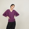 Batwing-sleeves wool sweater - Boxe