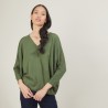 Batwing-sleeves wool sweater - Boxe