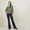 Batwing-sleeves wool sweater - Boxe