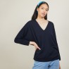 Batwing-sleeves wool sweater - Boxe