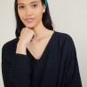 Batwing-sleeves wool sweater - Boxe