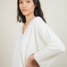 Batwing-sleeves wool sweater - Boxe