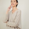 Batwing-sleeves wool sweater - Boxe