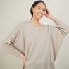 Batwing-sleeves wool sweater - Boxe
