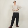 Batwing-sleeves wool sweater - Boxe