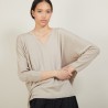 Batwing-sleeves wool sweater - Boxe