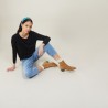 Pull col rond 100% Laine - Betina