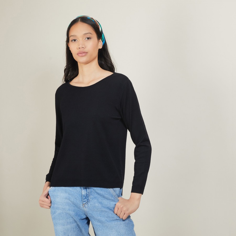 Round neck sweater 100% Wool - Betina