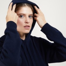 Recycled cashmere and wool hoodie Gala