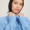 Zipped high-neck mohair sweater - Gilda