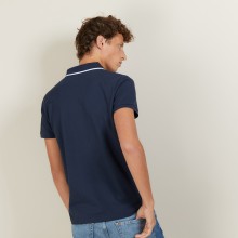 Short-sleeved cotton pique polo shirt - Babel