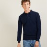 long-sleeved polo shirt in 100% cashmere-BILLY