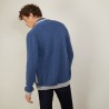 Two-tone buttoned wool cardigan - Loveo