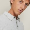 long-sleeved polo shirt in 100% cashmere-BILLY