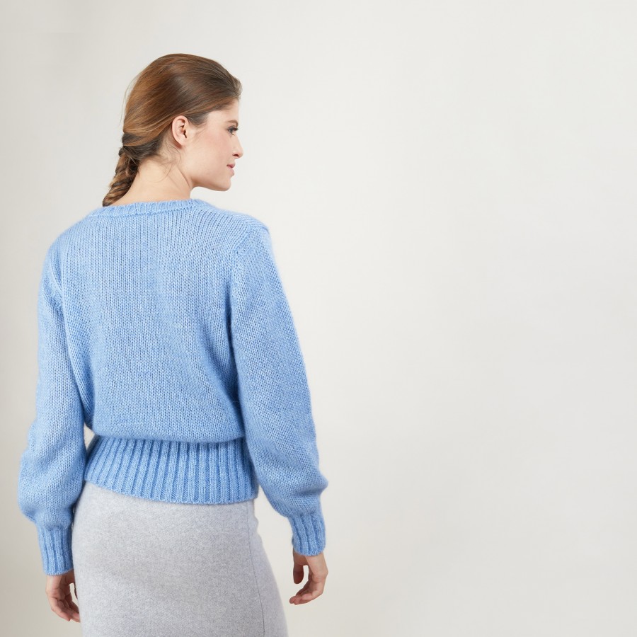 V-neck mohair sweater - Gracy