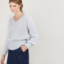 V-neck mohair sweater - Gracy