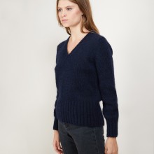 V-neck mohair sweater - Gracy