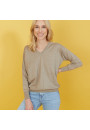 Linen cashmere hammer armholes sweater - Bailen