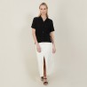 Molly-loose fit shirt in flat rib