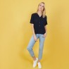 Molly-loose fit shirt in flat rib