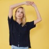 Molly-loose fit shirt in flat rib