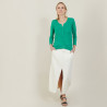 Slub linen cardigan with pockets - Bao