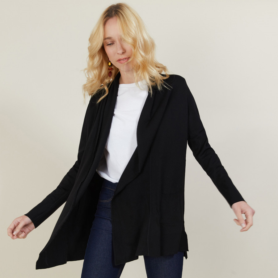 Wool and viscose cardigan - Agatha