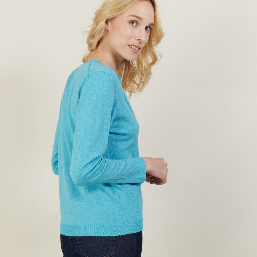 Wool and viscose cardigan - Athena