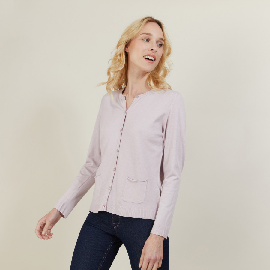 Wool and viscose cardigan - Athena