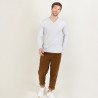V-neck sweater in wool and silk - Bessie