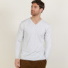 V-neck sweater in wool and silk - Bessie