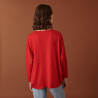 Merino wool batwing sleeve sweater - Boxe