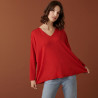 Merino wool batwing sleeve sweater - Boxe