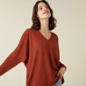 Merino wool batwing sleeve sweater - Boxe