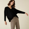 Merino wool batwing sleeve sweater - Boxe
