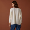 Merino wool batwing sleeve sweater - Boxe
