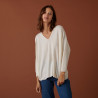 Merino wool batwing sleeve sweater - Boxe