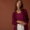 V-neck buttoned cardigan in mohair - Anais