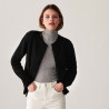 Buttoned cardigan with mohair shoulder pads - Aloise